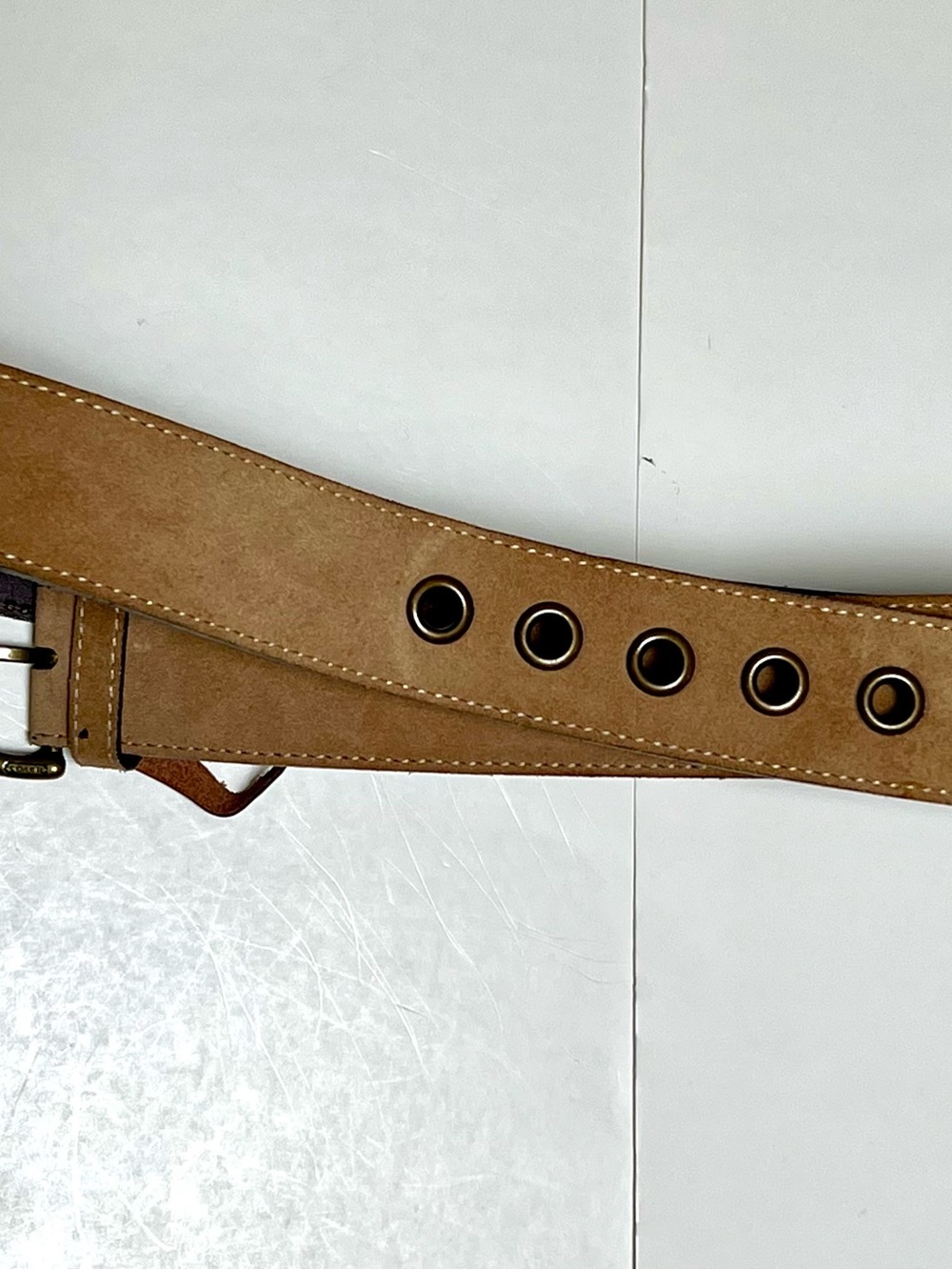 Coach leather belt
